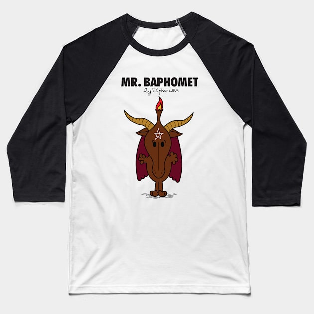Mr Baphomet Baseball T-Shirt by Tameink